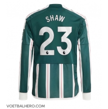 Manchester United Luke Shaw #23 Uit tenue 2023-24 Lange Mouwen