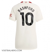 Manchester United Marcus Rashford #10 Derde tenue Dames 2023-24 Korte Mouwen