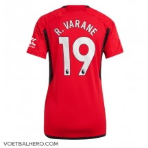 Manchester United Raphael Varane #19 Thuis tenue Dames 2023-24 Korte Mouwen