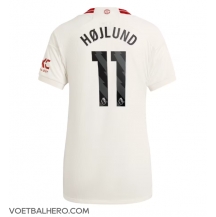 Manchester United Rasmus Hojlund #11 Derde tenue Dames 2023-24 Korte Mouwen