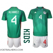 Mexico Edson Alvarez #4 Thuis tenue Kids WK 2022 Korte Mouwen (+ broek)