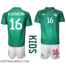 Mexico Hector Herrera #16 Thuis tenue Kids WK 2022 Korte Mouwen (+ broek)