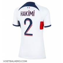Paris Saint-Germain Achraf Hakimi #2 Uit tenue Dames 2023-24 Korte Mouwen