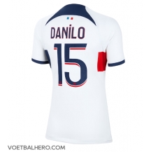 Paris Saint-Germain Danilo Pereira #15 Uit tenue Dames 2023-24 Korte Mouwen