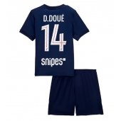 Paris Saint-Germain Desire Doue #14 Thuis tenue Kids 2025-26 Korte Mouwen (+ broek)