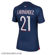 Paris Saint-Germain Lucas Hernandez #21 Thuis tenue Dames 2023-24 Korte Mouwen