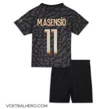 Paris Saint-Germain Marco Asensio #11 Derde tenue Kids 2023-24 Korte Mouwen (+ broek)