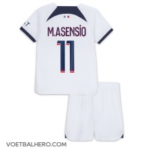 Paris Saint-Germain Marco Asensio #11 Uit tenue Kids 2023-24 Korte Mouwen (+ broek)