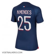 Paris Saint-Germain Nuno Mendes #25 Thuis tenue Dames 2023-24 Korte Mouwen