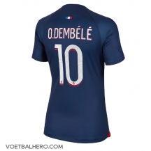 Paris Saint-Germain Ousmane Dembele #10 Thuis tenue Dames 2023-24 Korte Mouwen
