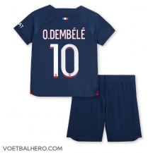 Paris Saint-Germain Ousmane Dembele #10 Thuis tenue Kids 2023-24 Korte Mouwen (+ broek)