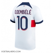 Paris Saint-Germain Ousmane Dembele #10 Uit tenue 2023-24 Korte Mouwen