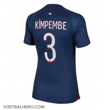 Paris Saint-Germain Presnel Kimpembe #3 Thuis tenue Dames 2023-24 Korte Mouwen