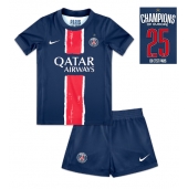 Paris Saint-Germain Thuis tenue Kids 2024-25 UCL Champions Korte Mouwen (+ broek)