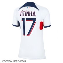 Paris Saint-Germain Vitinha Ferreira #17 Uit tenue Dames 2023-24 Korte Mouwen