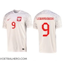 Polen Robert Lewandowski #9 Thuis tenue WK 2022 Korte Mouwen