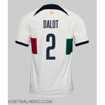 Portugal Diogo Dalot #2 Uit tenue WK 2022 Korte Mouwen