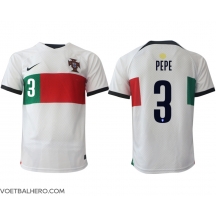 Portugal Pepe #3 Uit tenue WK 2022 Korte Mouwen