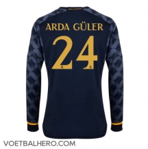 Real Madrid Arda Guler #24 Uit tenue 2023-24 Lange Mouwen