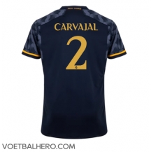 Real Madrid Daniel Carvajal #2 Uit tenue 2023-24 Korte Mouwen