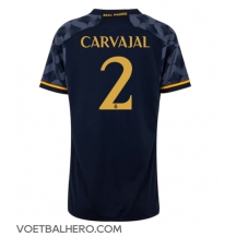 Real Madrid Daniel Carvajal #2 Uit tenue Dames 2023-24 Korte Mouwen