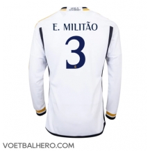 Real Madrid Eder Militao #3 Thuis tenue 2023-24 Lange Mouwen