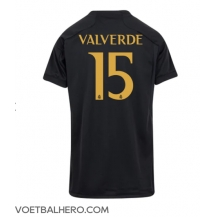 Real Madrid Federico Valverde #15 Derde tenue Dames 2023-24 Korte Mouwen