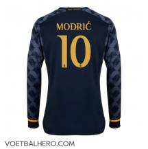 Real Madrid Luka Modric #10 Uit tenue 2023-24 Lange Mouwen