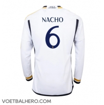 Real Madrid Nacho #6 Thuis tenue 2023-24 Lange Mouwen