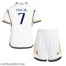 Real Madrid Vinicius Junior #7 Thuis tenue Kids 2023-24 Korte Mouwen (+ broek)