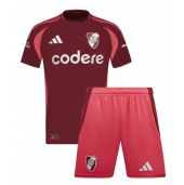 River Plate Uit tenue Kids 2024-25 Korte Mouwen (+ broek)
