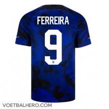 Verenigde Staten Jesus Ferreira #9 Uit tenue WK 2022 Korte Mouwen