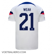 Verenigde Staten Timothy Weah #21 Thuis tenue WK 2022 Korte Mouwen