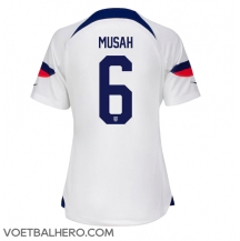 Verenigde Staten Yunus Musah #6 Thuis tenue Dames WK 2022 Korte Mouwen