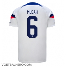 Verenigde Staten Yunus Musah #6 Thuis tenue WK 2022 Korte Mouwen