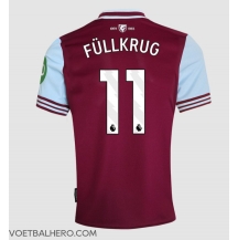 West Ham United Niclas Fullkrug #11 Thuis tenue 2024-25 Korte Mouwen