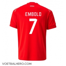 Zwitserland Breel Embolo #7 Thuis tenue WK 2022 Korte Mouwen